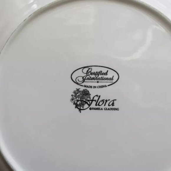 Certified International Pamela Gladding Flora Pattern Decorative Plate, 11.25" - Picture 4 of 6
